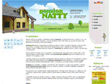 Tablet Screenshot of penzion-natty.cz